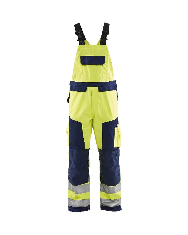 Cotte à bretelles haute visibilité 2660 - Blaklader - Normes EN 14404 & EN 20471 - Polyester & coton satiné - Bleu & jaune fluo_0