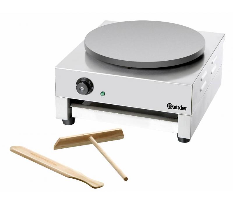 Crêpière inox Bartscher - plaque anti-adhésive ø400mm - 3kW - 450x510x246(h)mm_0