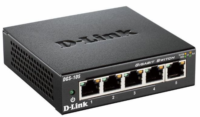 D-Link DGS-105 Unmanaged network switch Noir commutateur réseau_0