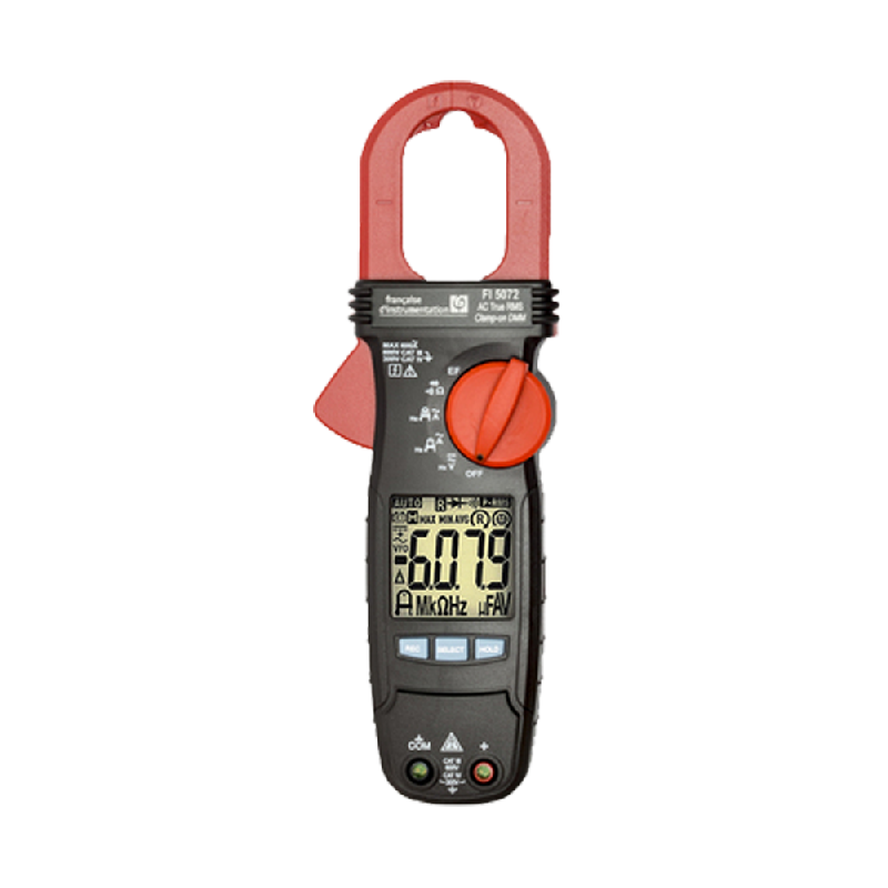 FI5072 - Pince multimètre TRMS 6000 points, 600 A AC, 600 V CAT III, 300 V CAT IV, Ø30 mm, double positionnement AMPMIN_0
