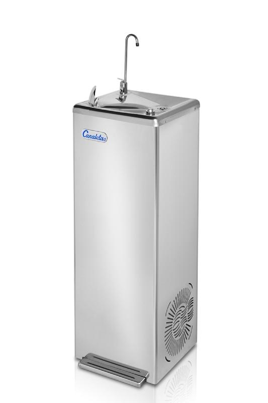 Fontaine à eau réseau - Canaletas Série 6 - détente directe en acier inoxydable_0