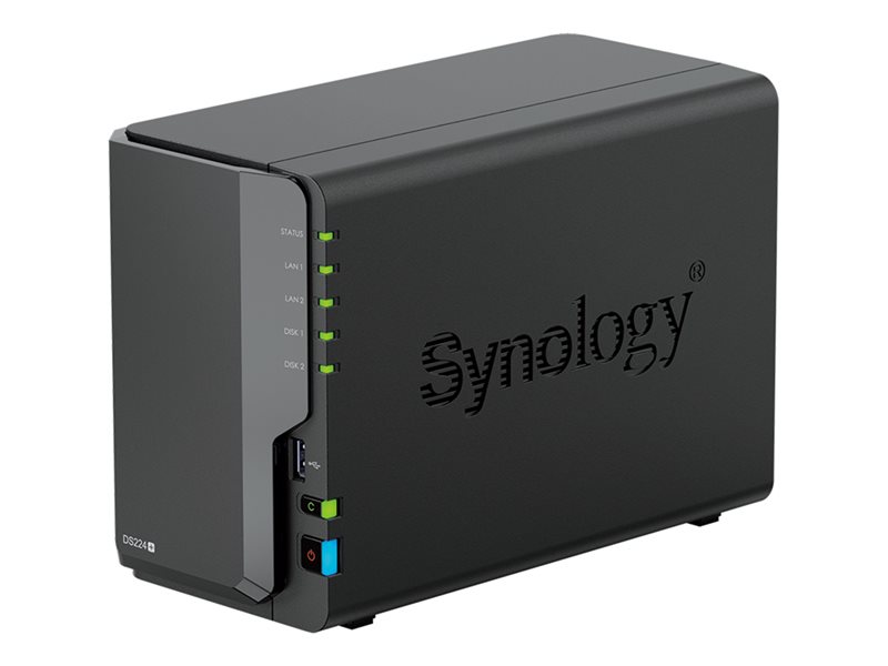 NAS Synology DS224+ Disk Station - Serveur NAS avec RAID 0, 1, JBOD et 2 Go RAM - Réf : DS224+_0