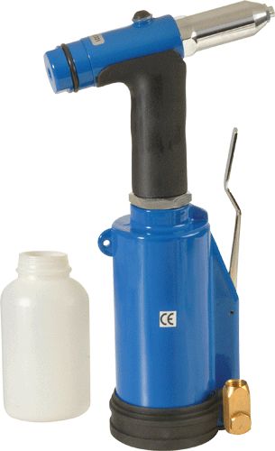 Riveteuse Pneumatique Professionnelle OW-190 - Pour Rivets 2-10 Mm, 3000 Coups/min, 1/4"