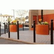 Panier à fleurir Classico - idéal pour potelets standards - jardinière 30L avec réserve d'eau 10L_0