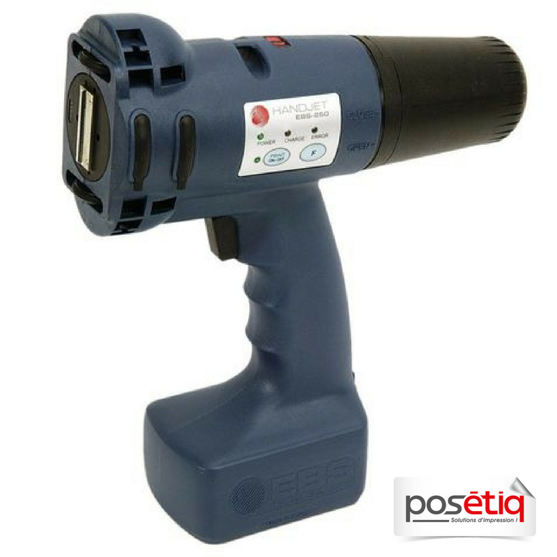 Pistolet de marquage industriel - Imprimante jet d'encre Handjet EBS 250 - Léger et ergonomique_0