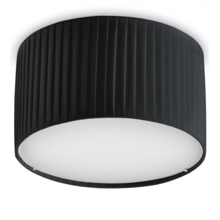 Plafonnier LED Vorada - abat-jour ruban enveloppant noir - diamètre 300 mm - 12W - 3000K - 990 lumens_0
