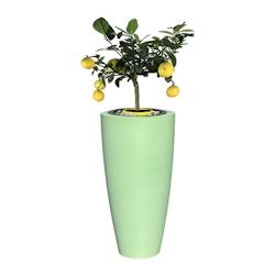 Plast&ampampamp#039Up Rotomoulage Pot de fleurs conique delight 200l - VERT AMANDE - vert 0637962081961_0