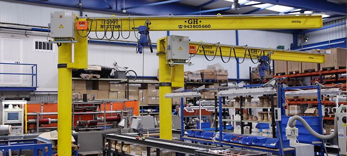 Potence sur fût GPLC - GH France - rotation électrique - capacité 125 à 4000 kg_1