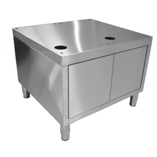 Soubassement fermé pour induction module HD tout inox L 800 mm_0