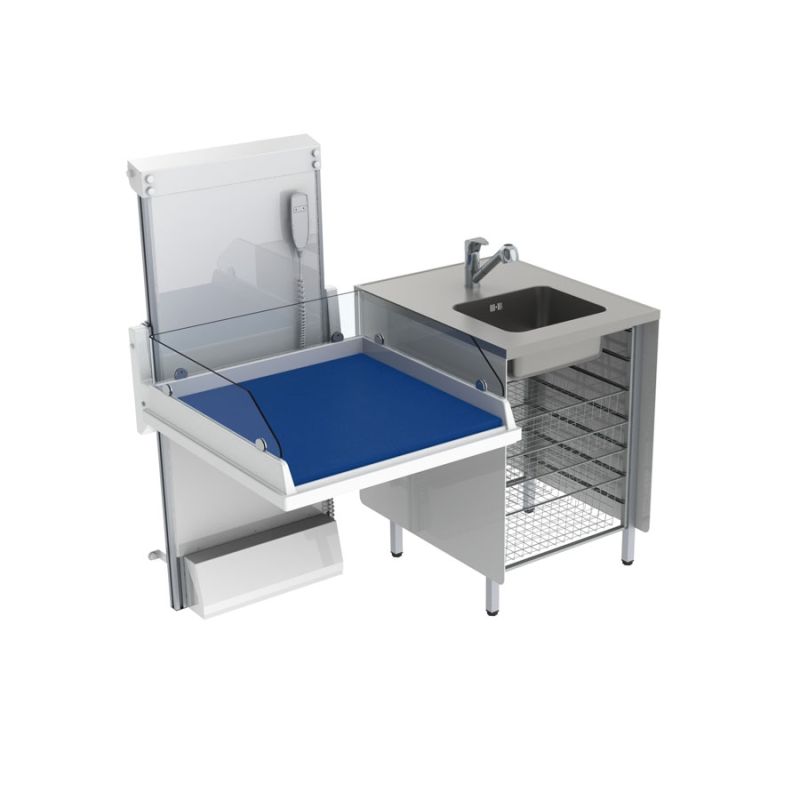 Table à langer pour handicapé - Granberg - électrique à hauteur variable - 334-081-1 - Non pliable avec lavabo intégré_0