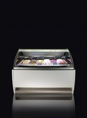 Vitrine de pâtisserie Gemma J - Groupe tropicalisé - Température -18/-20°C - Meuble canalisable en inox_0