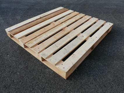 Palette en bois lourde cadrée à 12 plots, traitée NIMP15 - Dimensions 1000*1200_0