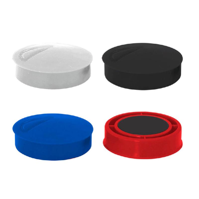 AIMANT ROND WONDAY POUR TABLEAU MAGNETIQUE - DIAMETRE 40 MM - COLORIS ASSORTIS (SAC 4 UNITES)