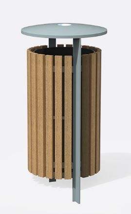 Axis - Cendrier Corbeille 110L Ergonomique et Résistant - Larusdesign_0
