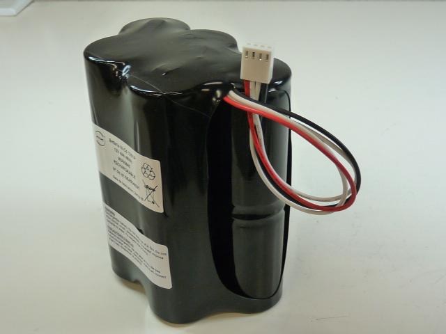 Batterie industrielle NiCd 10X D HT 10S1P ST7 F180 12V 4Ah avec connecteur Molex_0