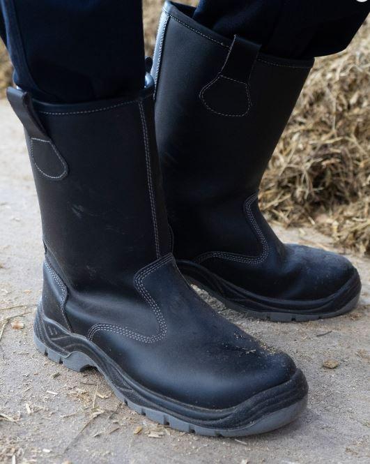 Bottes de sécurité pour le froid - Cuir imperméable - Norme EN ISO 20345:2012 - Taille 42_0