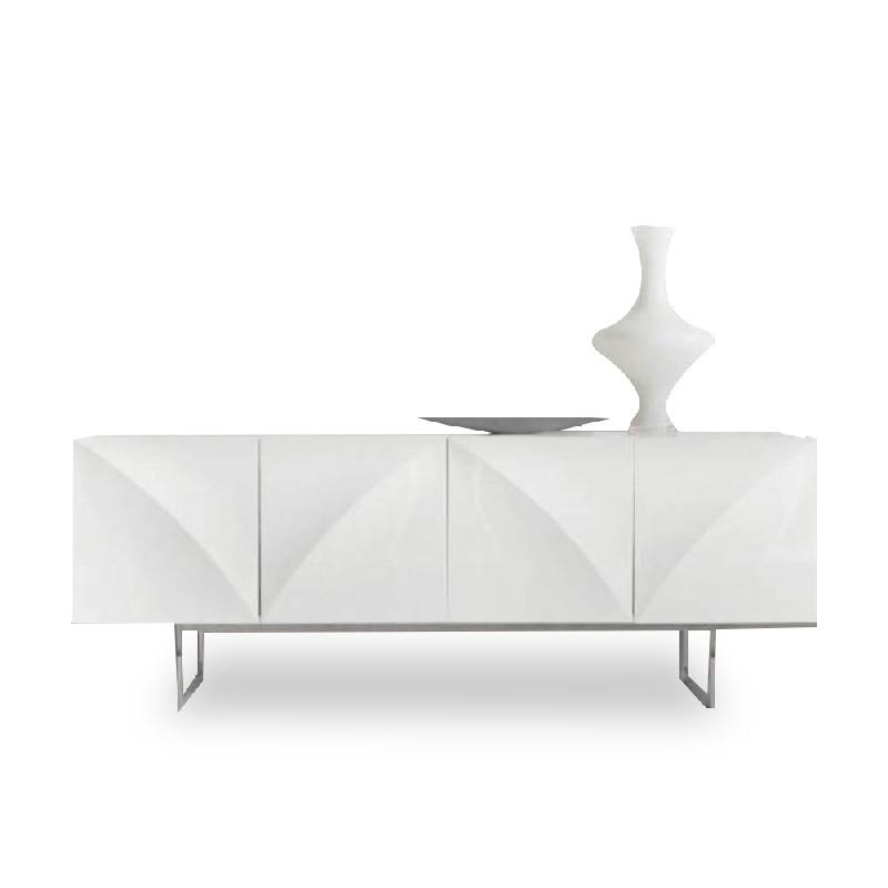 BUFFET BARG BLANC BRILLANT 4 PORTES_0