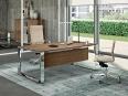 Bureau de direction HOOVER piètement cadre chromé - Kesiolt_0