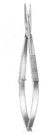Ciseaux de Noyes - droits 12 cm - inox satiné - Ref 382_0