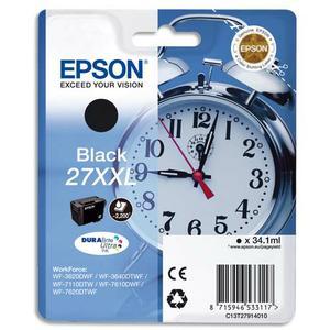 Cartouche d'encre Epson Durabrite Ultra Noir XXL ''Réveil'' 27 (T2791) - C13T27914012 pour imprimantes WorkForce_0