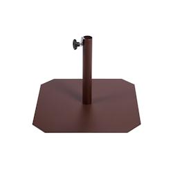 Pied de parasol EZPELETA en acier laqué marron - FIT - Piètement octogonal avec drainage - P-FIT45-MARRON_0