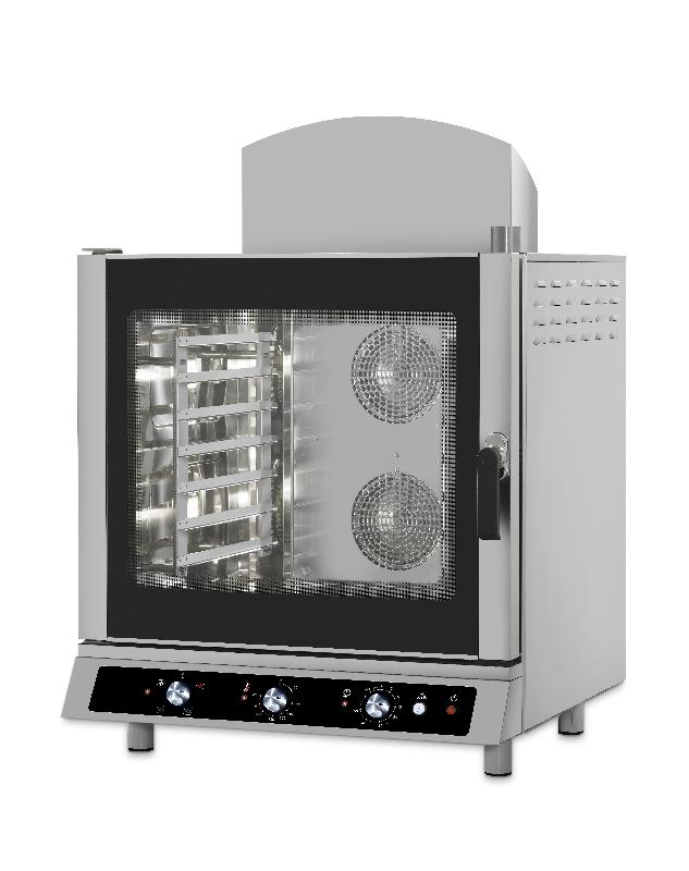 Four mixte gaz 7 niveaux GN 1/1 ou 600x400mm - inox AISI 304 - commandes mécaniques ou digitales_0