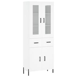 Helloshop26 - Buffet bahut commode armoire meuble de rangement organisateur cuisine salle de séjour salon haut 69,5 x 34 x 180 cm 02_0032693 - 300021_0