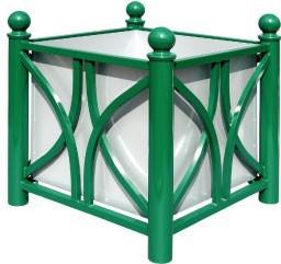 Jardinière urbaine Ellipse - Bac à palmier design avec réserve d'eau - Fabrication française - Dimensions 78x78 cm_0