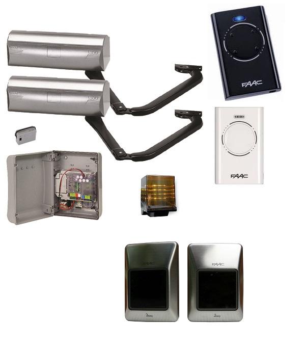 KIT MAGNUM PLUS INTEGRAL MOTORISATION PORTAIL BATTANT FAAC 24V - FAAC