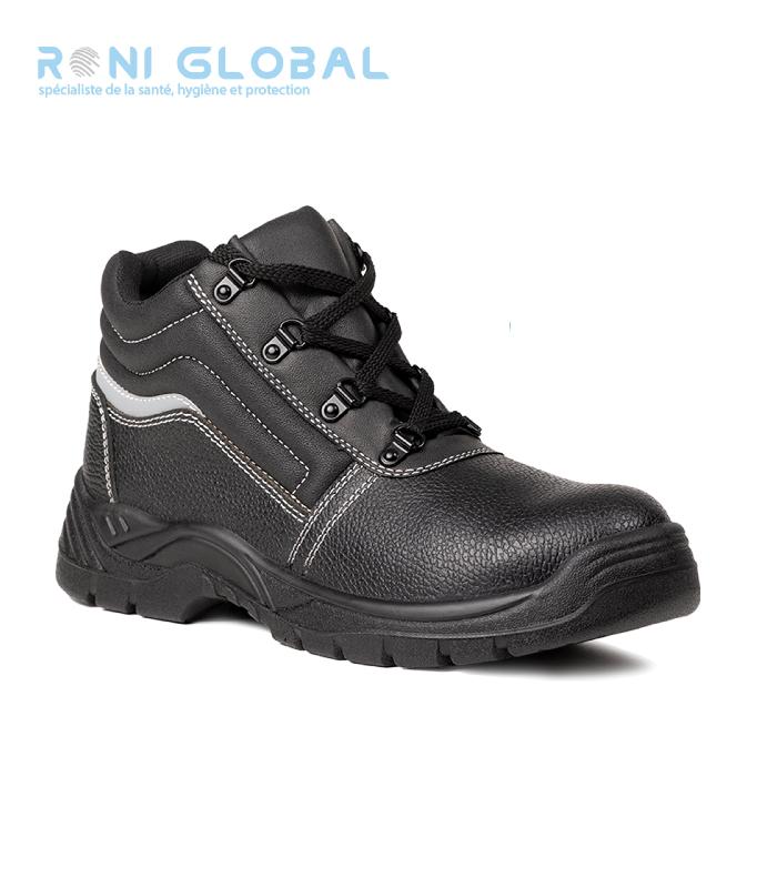 Chaussure montante de sécurité antidérapante S1P SRC - Nacrite Coverguard en cuir avec semelle PU/PU double densité_0