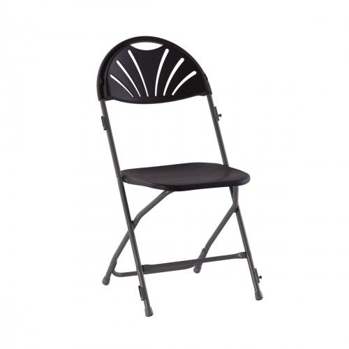 Olga M2 - Chaise pliante en plastique gris/gris - Vif Furniture - extérieure et empilable_0