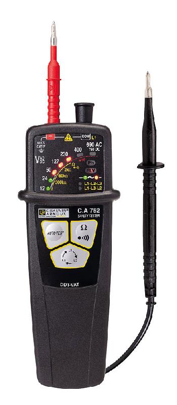 Testeur de tension VAT CA 762 - Norme IEC 61243-3 Edition 2 - Pointes de touche IP2X - CHAUVIN ARNOUX_0