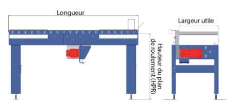 Poste de travail à 4 colonnes électriques avec convoyeur à rouleaux libres_0