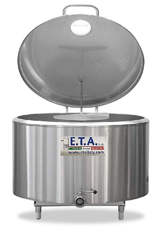 Refroidisseurs de lait - Réservoir cylindrique en acier inoxydable - Capacité 100 à 2000L - Lavage manuel_0