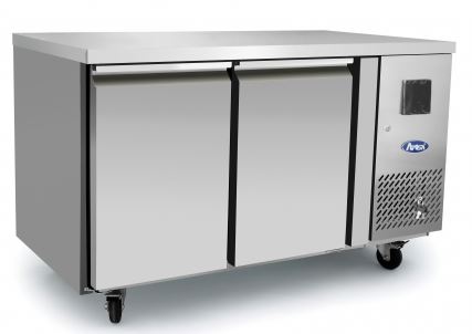 Table réfrigérée tropicalisée 2 portes - ATOSA - 1360x600x840mm - 240L - Froid ventilé -2/+8°C_0