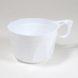 Tasse à café plastique blanche 17 cl - lot de 50_0