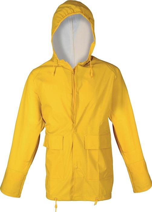 Veste de pluie en PU taille M jaune 100 % PES ASATEX_0