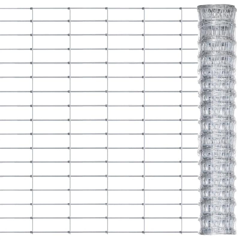 Vidaxl clôture de jardin acier galvanisé 50x0,8 m argenté 149496_0