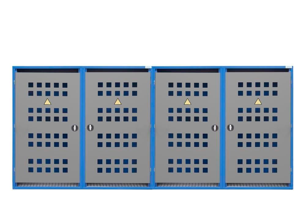259071w - Armoire pour bouteilles de gaz LB 16 - Stockage sécurisé jusqu'à 32 bouteilles de 11 kg ou 16 bouteilles de 33 kg_0