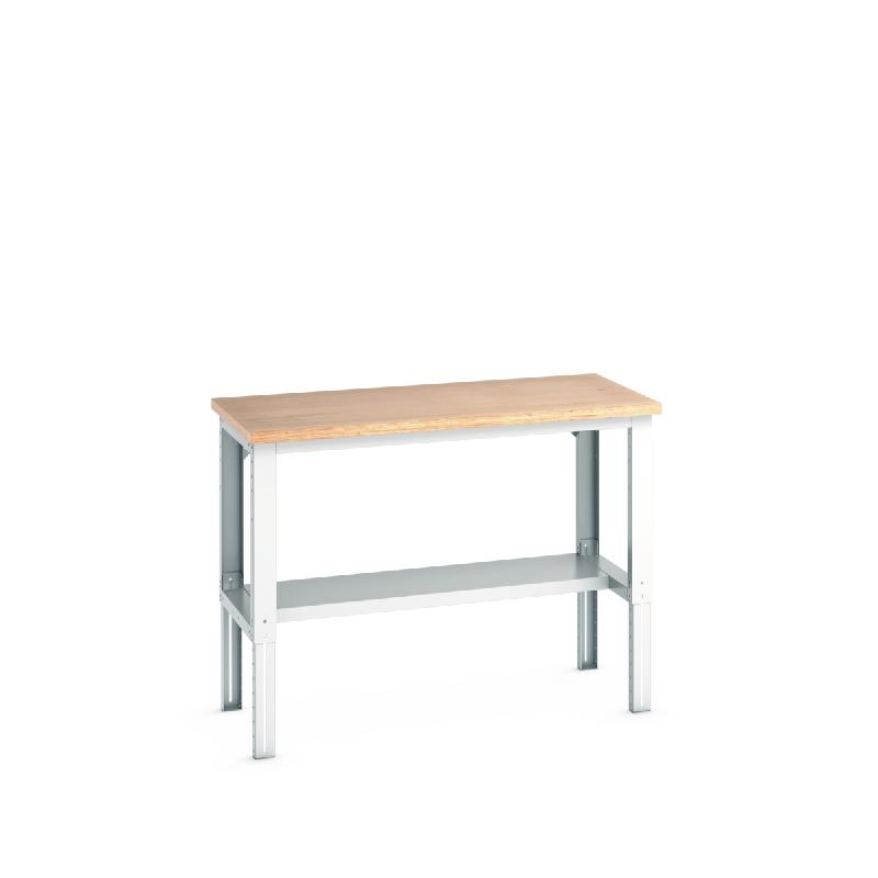 41003121.16V - Établi avec Ossature Réglable Cubio Mpx - Demi Tablette - 1500x750x740-1140mm_0