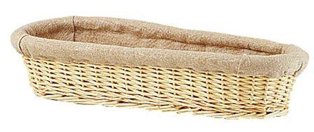 BANNETON OSIER 40X17X9CM AVEC TOILE DE JUTE - AZ BOUTIQUE