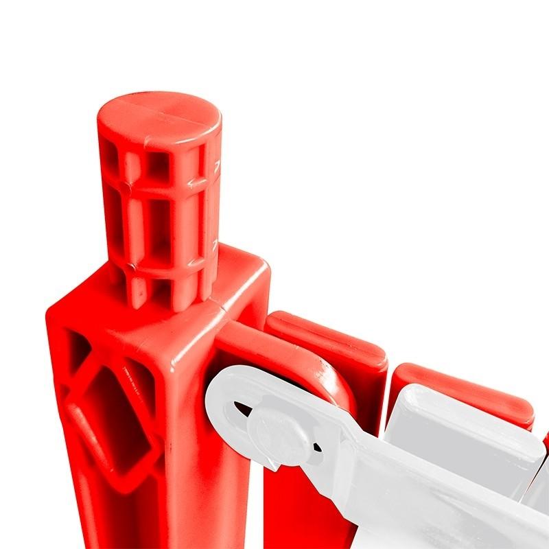 Barrière de sécurité extensible 2m - Noir / Jaune_0