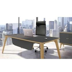 Bureau de direction avec plateau en MDF de 19 mm d'épaisseur - Gamme Organik_0