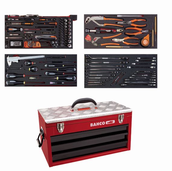 Caisse à outils métallique, kit d'outils aviation - 152 pcs - 1483KHD3RB-FF2_0