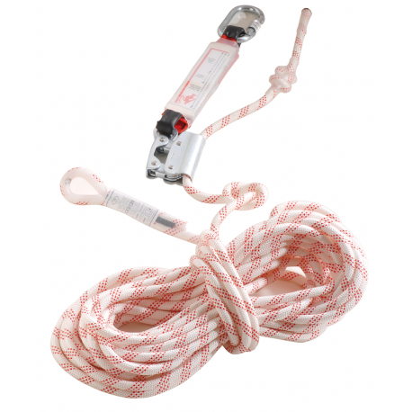 Corde antichute mobile STOP CHUTE + absorbeur d'énergie - diamètre 12 mm et longueur 20 m - TOP LOCK | 71354_0