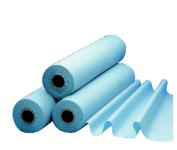 Drap d'examen plastifié bleu - 50 x 38 cm - Normatech Medical - carton de 6 rouleaux_0