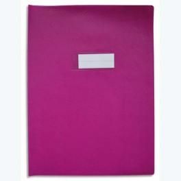 ELBA PROTÈGE-CAHIER EN PVC LUXE OPAQUE GRAINS AGNEAU ÉPAISSEUR 20/100È FORMAT 24X32CM PARME