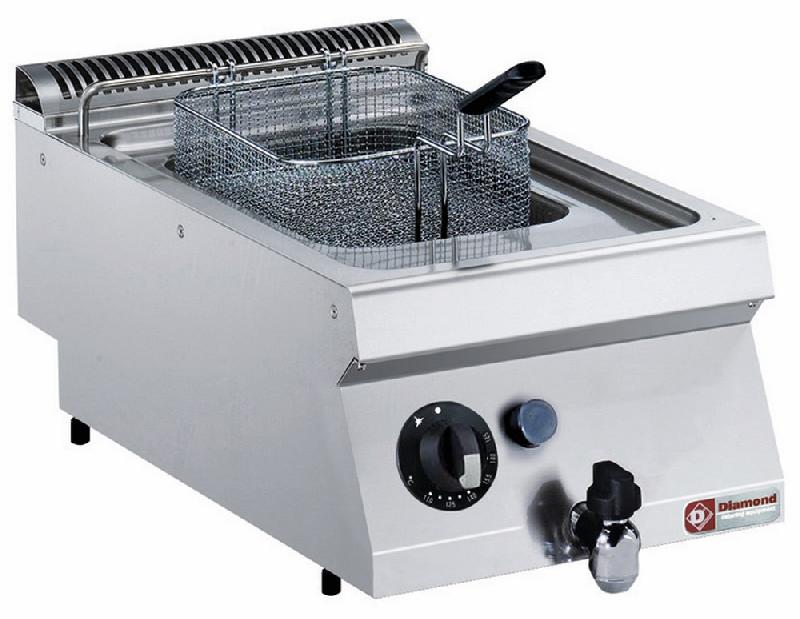 Friteuse professionnelle gaz cuve en y 7 litres bruleur exterieur -a poser - G17/F74T-N_0