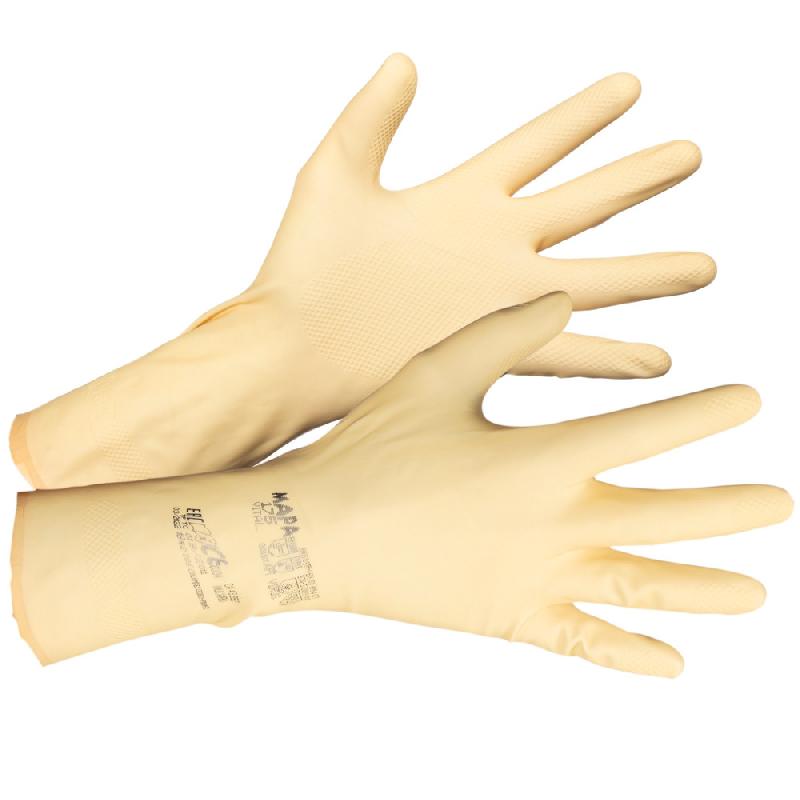GANTS PROTECTION CHIMIQUE LATEX TYPE B MAPA VITAL 175 TAILLE 9, LOT DE 10