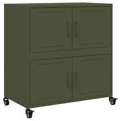 Helloshop26 - Buffet bahut commode armoire meuble de rangement organisateur cuisine salle de séjour salon olive 68 x 39 x 72 cm 02_0036589 - 30002129_0